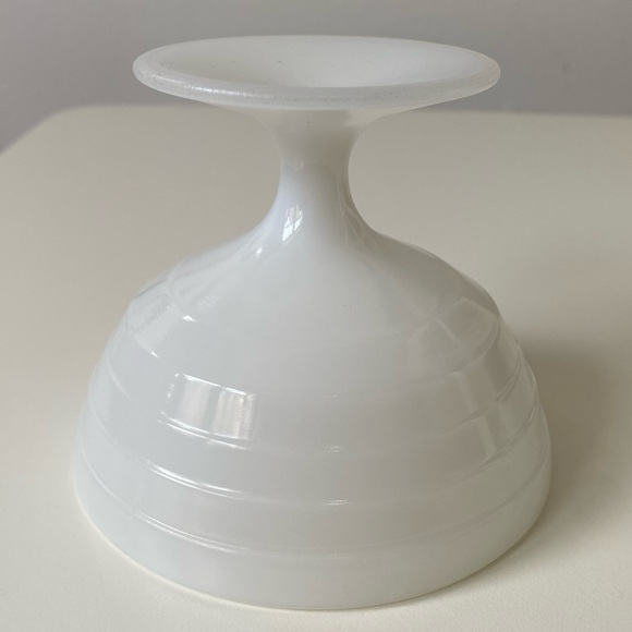 Vintage Platonite Sherbert Dish White Glass Dessert Bowls X2 - Picture 9 of 14